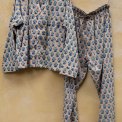 Craft Sisters - Classic Pyjamas Blockprint - 940 Beige and Blue