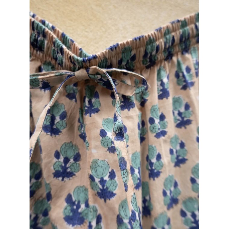 Craft Sisters - Classic Pyjamas Blockprint - 940 Beige and Blue