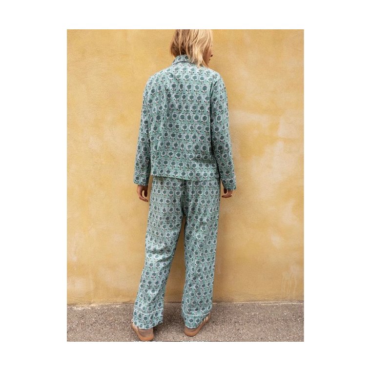 Craft Sisters - Classic Pyjamas Blockprint - 941 Jade Flower
