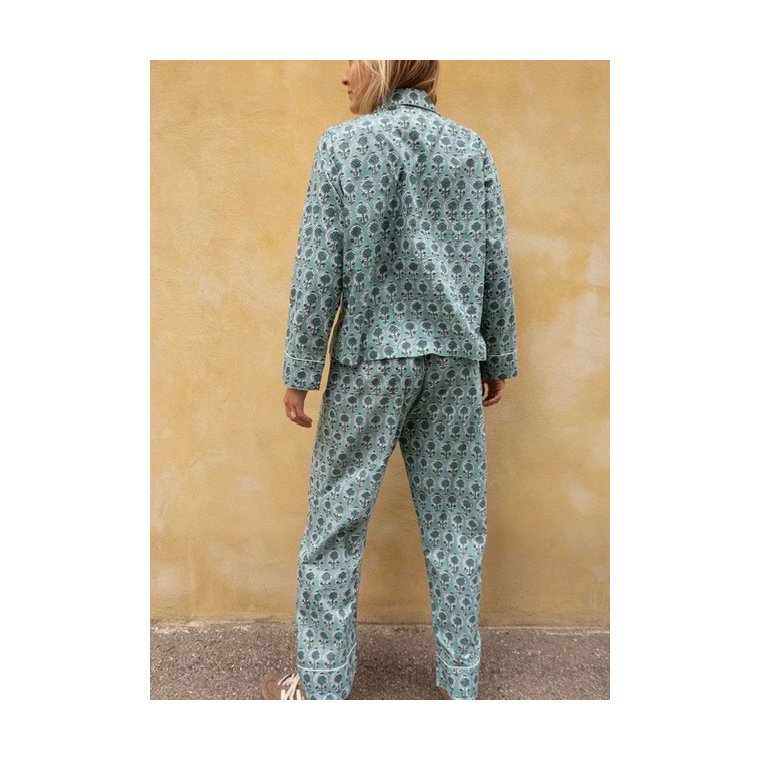 Craft Sisters - Classic Pyjamas Blockprint - 941 Jade Flower
