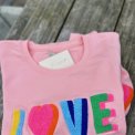 LULU�S LOVE - Love sweatshirt double heart - multi/rose