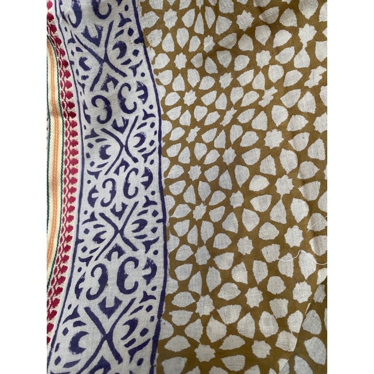 Craft Sisters - Bagru Scarf - Mustard 117