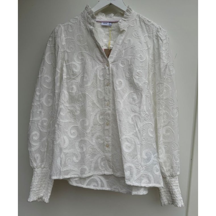 N�MPH - NUTULKA BLOUSE - Bright White