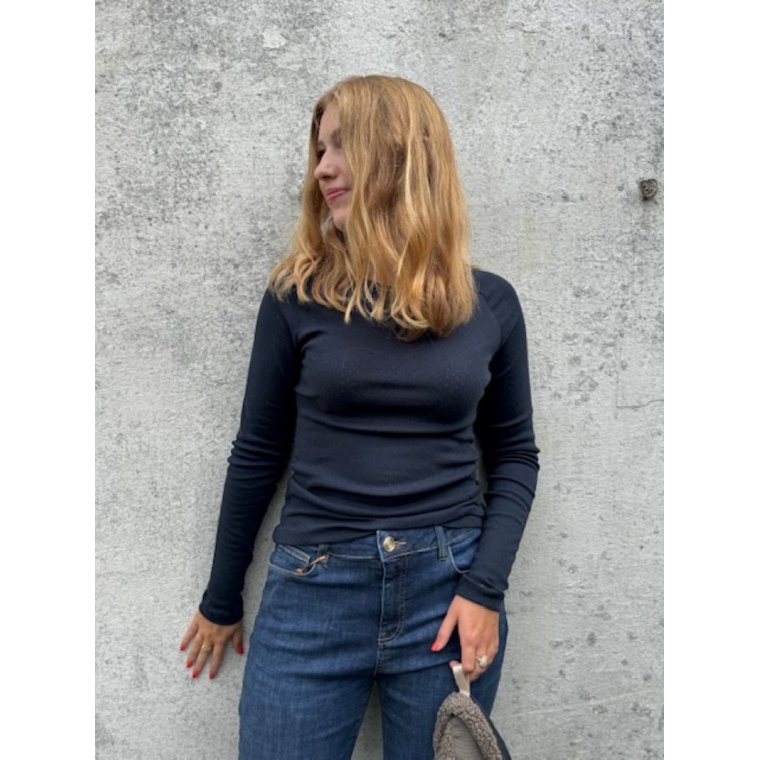 BASIC APPAREL - Arense LS Tee - Sky Captain