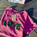 LULU�S LOVE - Love T-shirt short sleeves - pink/grass