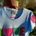 LULU�S LOVE - Love T-shirt short sleeves - Double heart - multi/heaven