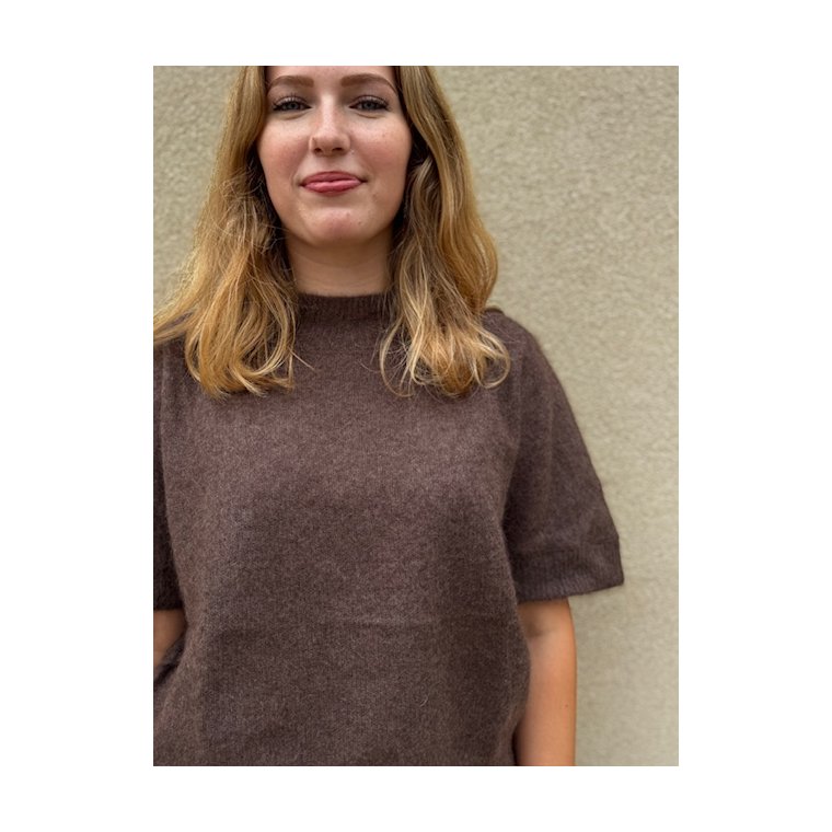 Six Ames - DOANNA SWEATER - Chocolate Mlange
