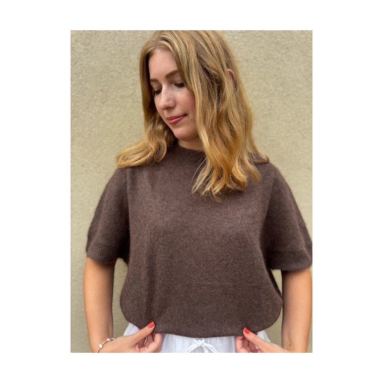 Six Ames - DOANNA SWEATER - Chocolate Mlange