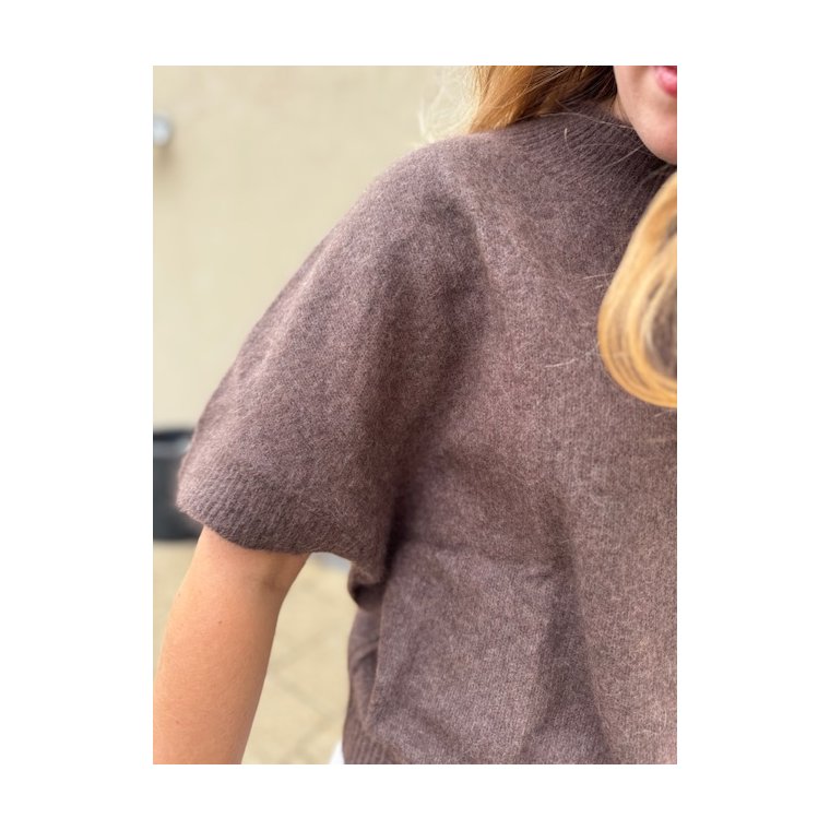 Six Ames - DOANNA SWEATER - Chocolate Mlange