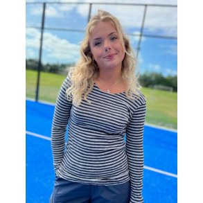 By Basics - 4002 Shirt R-Neck L/S - charcoal/dawn grey melange