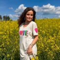 LULU�S LOVE - Love T-shirt dress short sleeves - Double heart - multi/grey melange