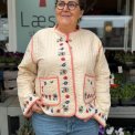 HABIBA - FLORA QUILTED CHINA JACKET - VANILLA