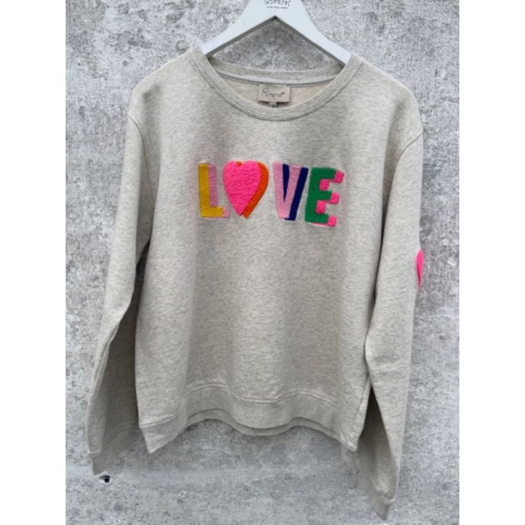 LULU�S LOVE - Love sweatshirt multi double - grey melange