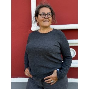 By Basics - 4502 Bubble Wool shirt w/round neck l/s