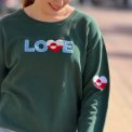 LULU�S LOVE - Love x Greenland sweatshirt - garden green
