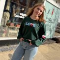 LULU�S LOVE - Love x Greenland sweatshirt - garden green
