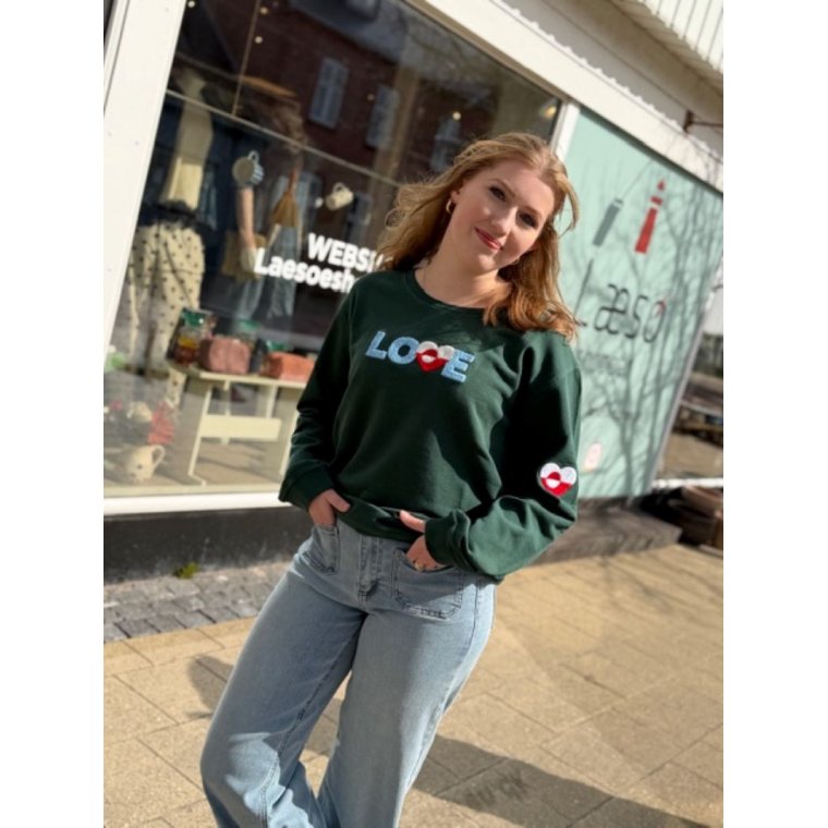 LULU�S LOVE - Love x Greenland sweatshirt - garden green