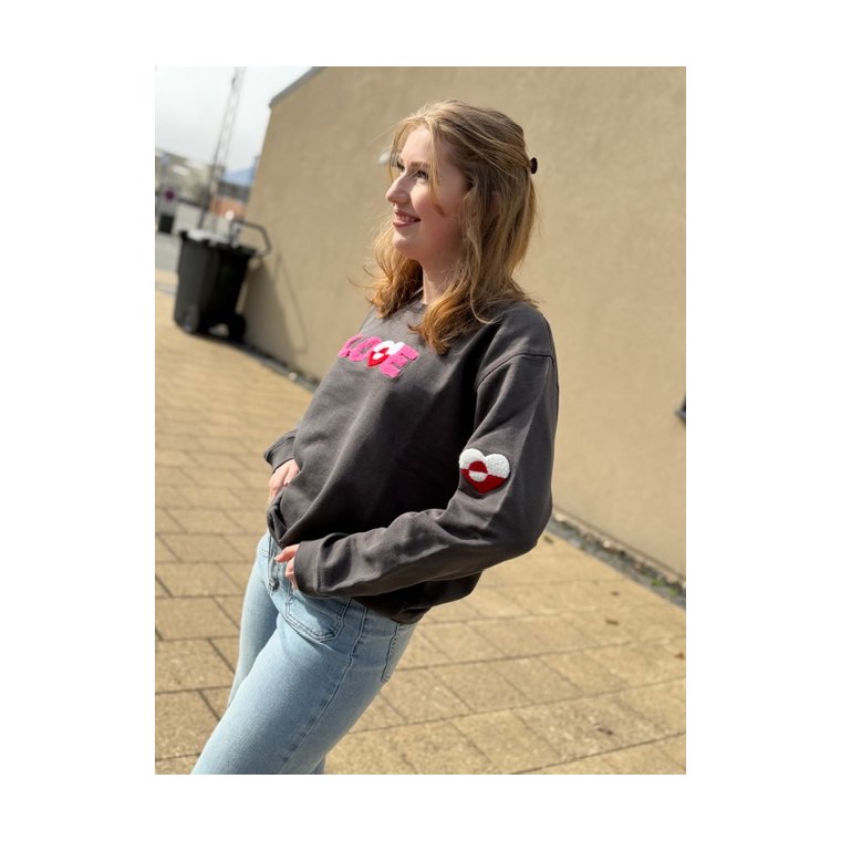 LULU�S LOVE - Love x Greenland sweatshirt - gunmetal
