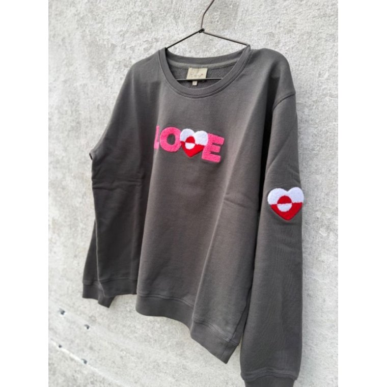 LULU�S LOVE - Love x Greenland sweatshirt - gunmetal