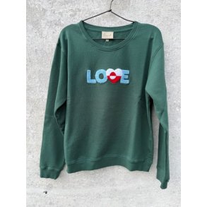 LULU�S LOVE - Love x Greenland sweatshirt - garden green