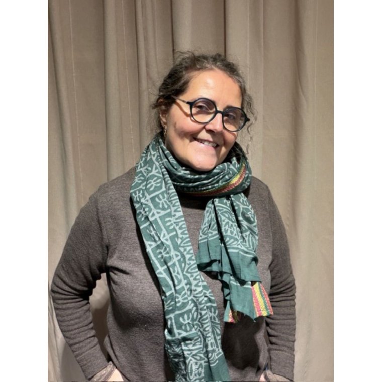 Craft Sisters - Bagru Scarf - Dusty Green - 228