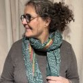 Craft Sisters - Bagru Scarf - Dusty Green - 228