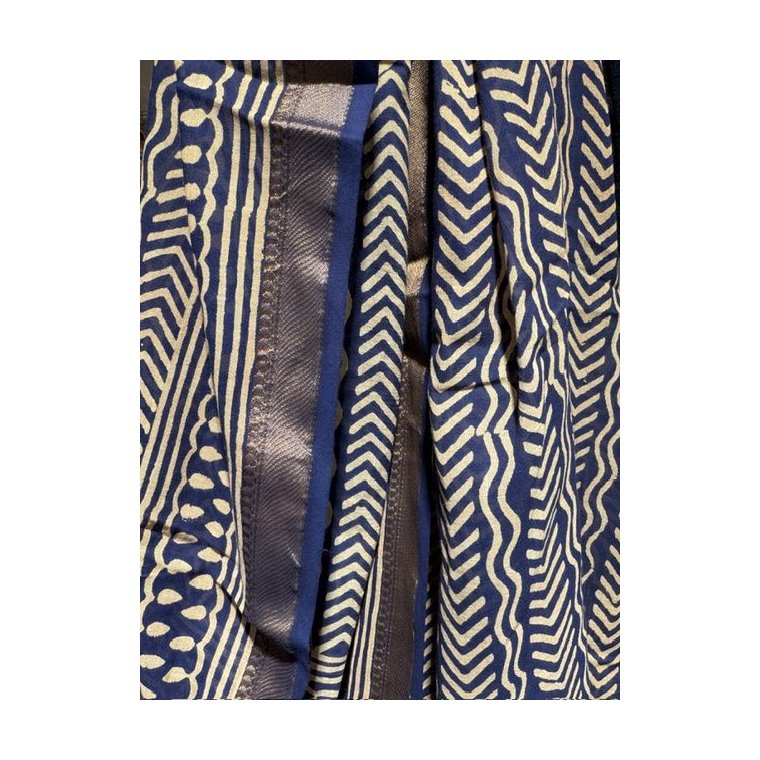 Craft Sisters - Bagru Scarf - Indigo - 243