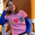 LULU�S LOVE - Love T-shirt short sleeves - pink multi