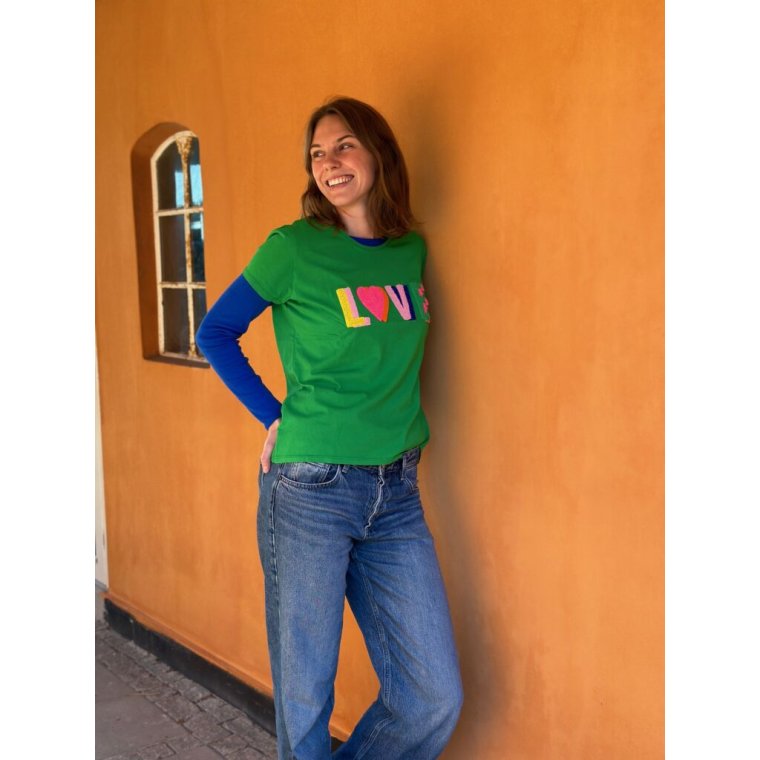 LULU�S LOVE - Love T-shirt short sleeves - grass multi