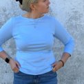 By Basics - 4320 shirt boat neck 3/4 s - sky blue