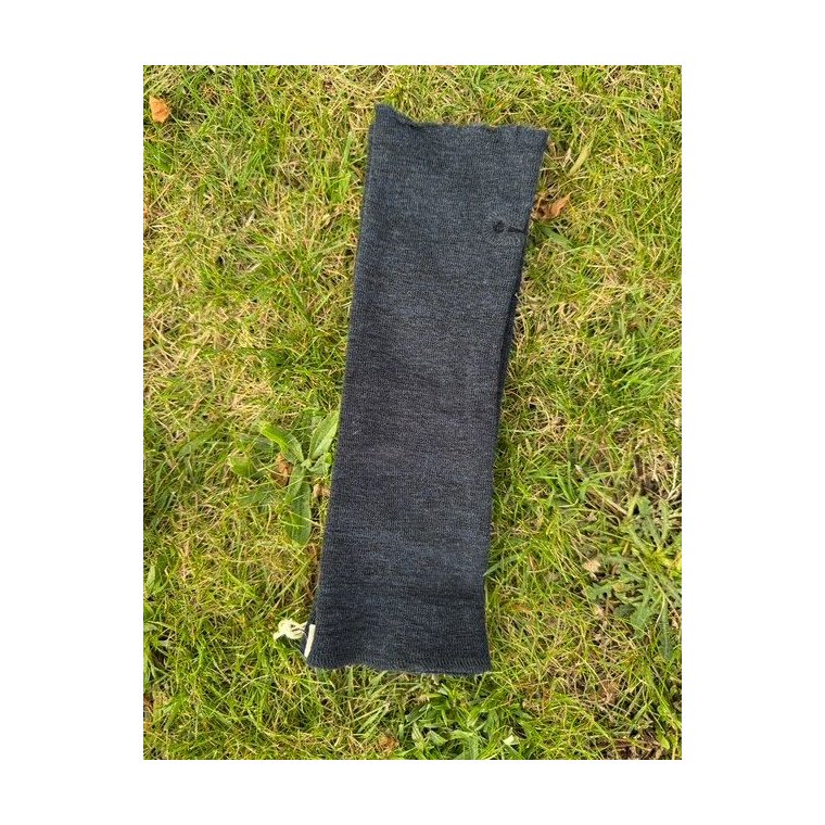 By Basics - 1014 wrist warmer - midnight blue melange