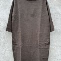 By Basics - 14005 sweat dress w/collar 3/4 s- earth melange