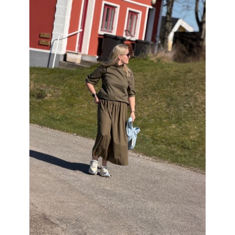 OWN By Basics - 13030 wide skirt long - capers