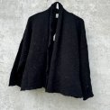 By Basics - 8503 Bubble Wool cardigan short - black