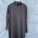 By Basics - 7501 dress wide roll neck - earth melange
