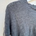 By Basics - 4504 Bubble Wool shirt wide r-neck ls - anthrasite melange