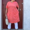 OWN By Basics - 13000 - dress w/ cuttings s/s - soft coral