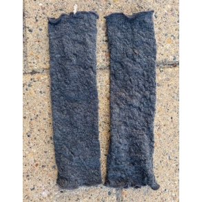 By Basics - 1504 Bubble Wool wrist warmer - anthrasite melange