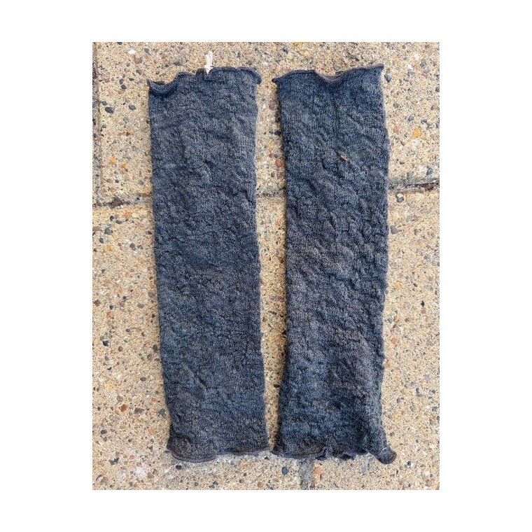 By Basics - 1504 Bubble Wool wrist warmer - anthrasite melange