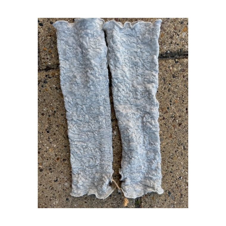 By Basics - 1504 Bubble Wool wrist warmer - dawn grey melange