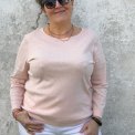 By Basics - 4320 shirt boat neck 3/4 s - rose melange