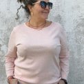 By Basics - 4320 shirt boat neck 3/4 s - rose melange