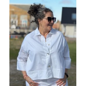 OWN By Basics - 13038 lab coat blouse - white