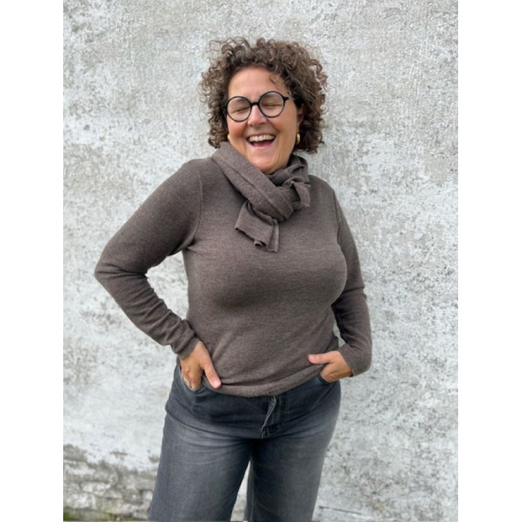 By Basics - 1024 scarf-one layer - earth melange