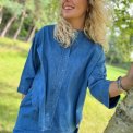 FRAU - Seoul denim skjorte - Clear blue denim