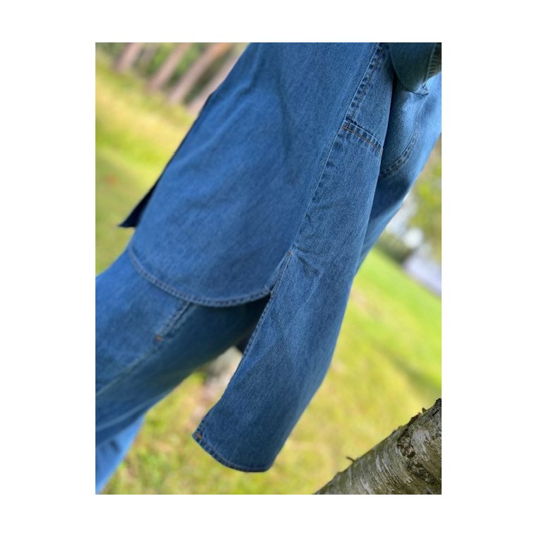 FRAU - Seoul denim skjorte - Clear blue denim