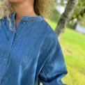 FRAU - Seoul denim skjorte - Clear blue denim
