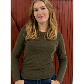 By Basics - 4002 Shirt R-Neck L/S - capers melange