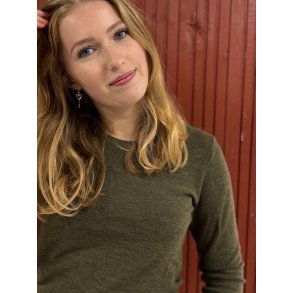 By Basics - 4002 Shirt R-Neck L/S - capers melange