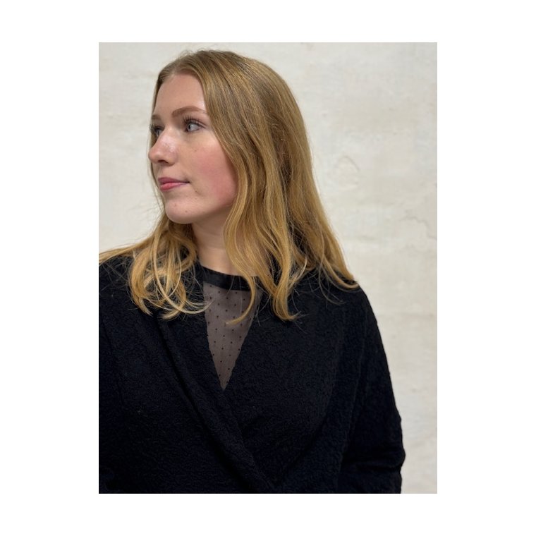 By Basics - 8503 Bubble Wool cardigan short - black